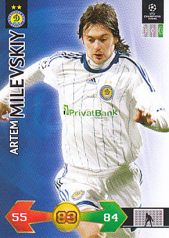 Artem Milevskiy Dynamo Kyiv 2009/10 Panini Super Strikes CL #85